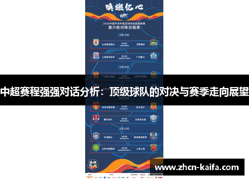 中超赛程强强对话分析：顶级球队的对决与赛季走向展望